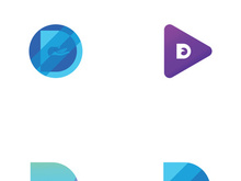 Modern initial letter D initial logo.