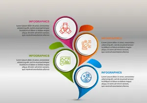 3D-Business Infography Set