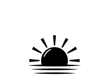 Sun logo design with a modern concept. preview picture