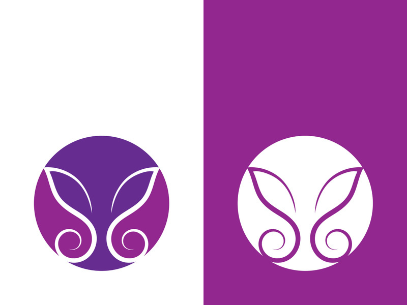 Beauty butterfly vector icon design