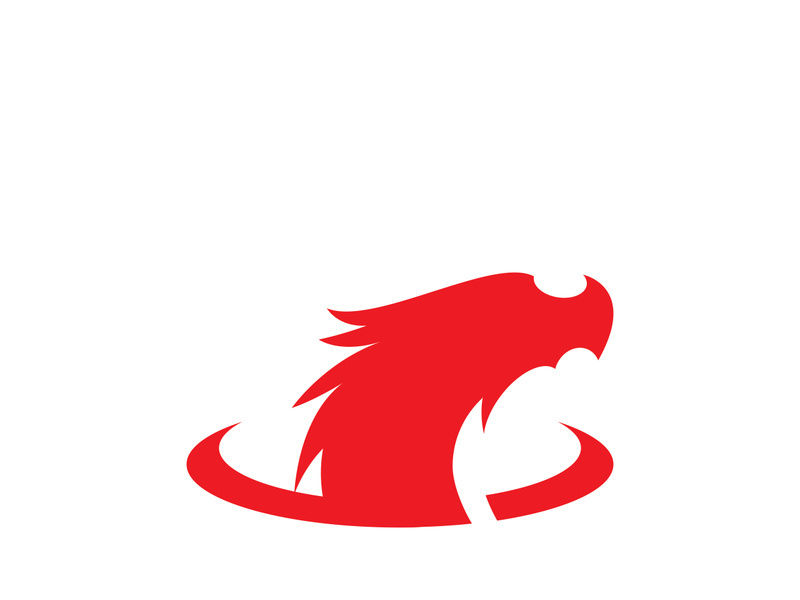 Dragon Head Vector Logo Illustration