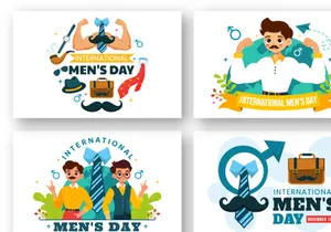 12 International Men's Day Illustration