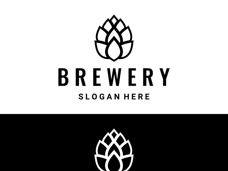 Premium quality vintage craft beer logo template. For badges, emblems, beer companies, bars, taverns.