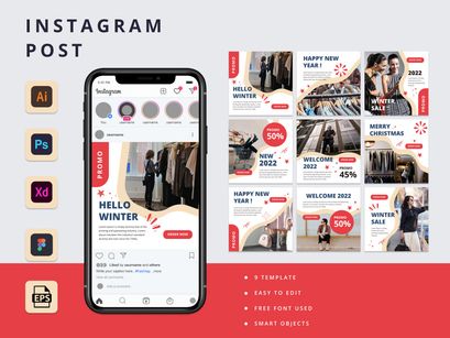 Instagram Template Fashion Winter Edition 2022