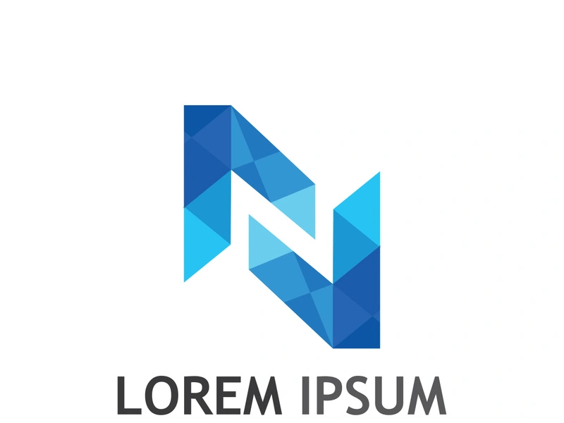 initial letter N logo with modern concept.