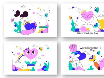 6 World Kindness Day Illustration