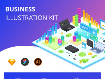 Business Illustration UI Kit preview picture