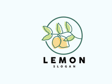 Lemon Logo, Luxurious Elegant Minimalist Design
