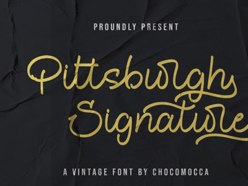 Free Font | Pittsburgh Signature preview picture