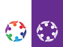 Community logo business template and icon people vector