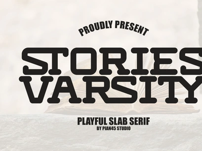 Stories Varsity - Playful Slab Serif