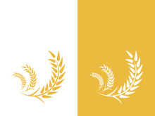 Wheat logo vector icon illustration design