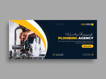 Plumbing Services Facebook Cover Banner Ver-2 preview picture