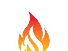 Fire logo design illustration and fire symbol icon vector