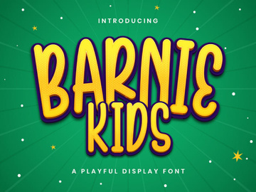 Barnie Kids - Playful Display Font preview picture