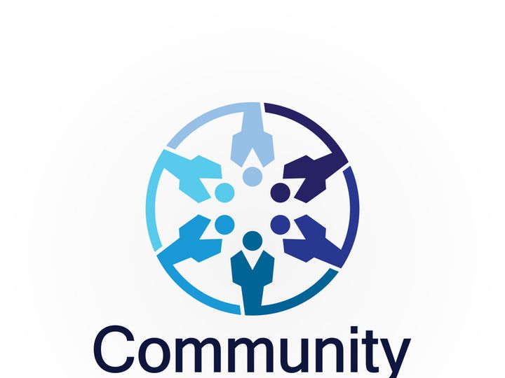 Community Logo Design Template for Teams or Groups.network and social icon design