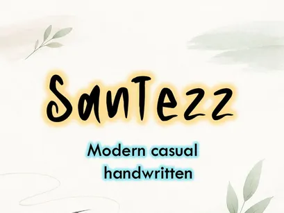 SanTezz | Artistic Casual Handwritten Font