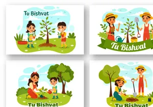 13 Happy Tu Bishvat Illustration