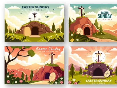 12 Easter Sunday Illustration