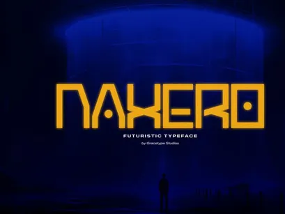 Naxero | Futuristic Typeface