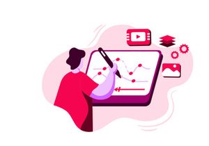 Keyframe Editing Icon Illustration vector for video editor