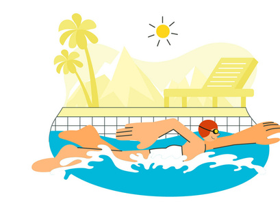7 Swimming Pool Illustration