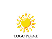 Sun vector illustration icon logo template design