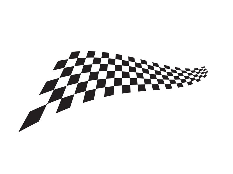 Race flag design illustration