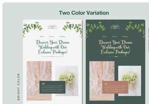 Wedding Marketing Email Newsletter