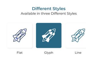 70 Space Colored Line Icons Pack