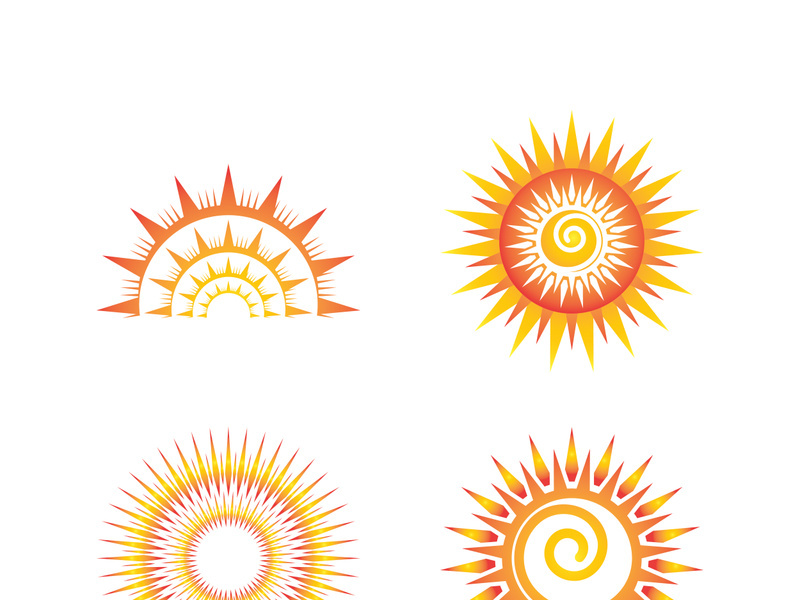 Sunset logo icon design symbol vector illustration