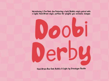 Dooby Derby | Hand Drawn Duo Font preview picture