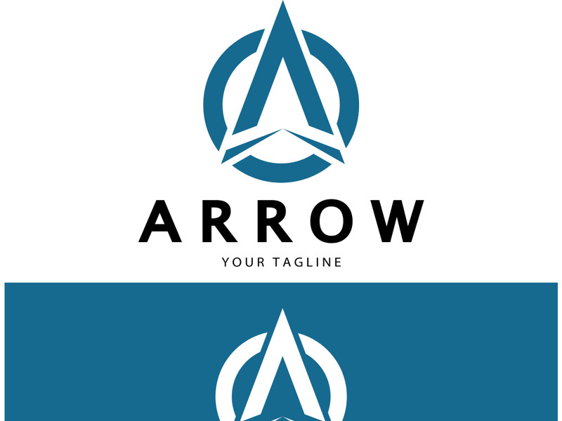 Arrow vector illustration icon Logo Template design