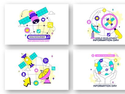 10 World Development Information Day Illustration