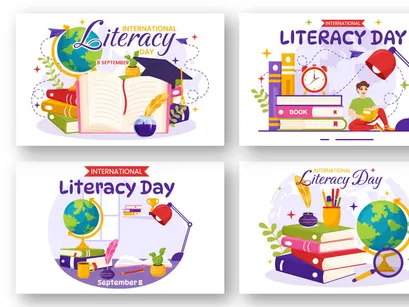 15 International Literacy Day Illustration