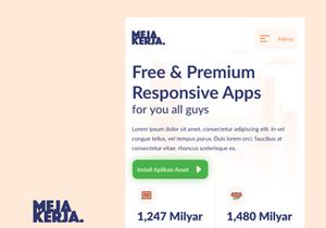Responsive Orange Landing Page