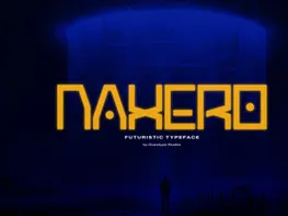Naxero | Futuristic Typeface preview picture
