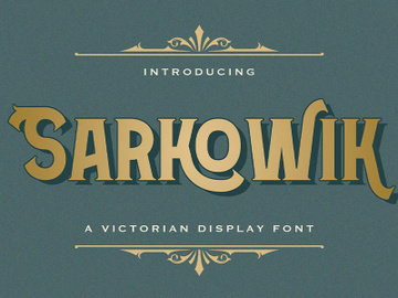 Sarkowik - Victorian Style Font preview picture