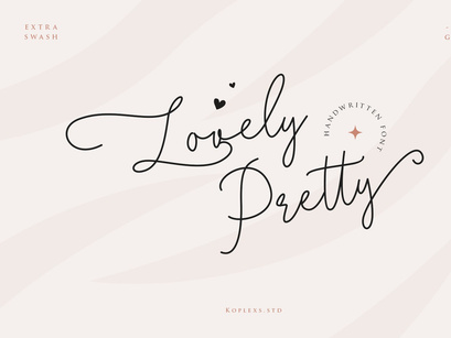Lovely Pretty - Modern Handwritten Font