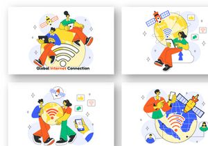 10 Global Internet Connection Illustration