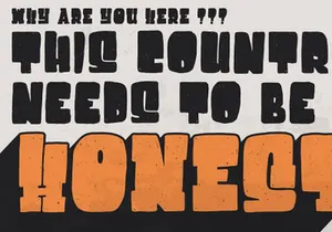 Destone Display Font Demo