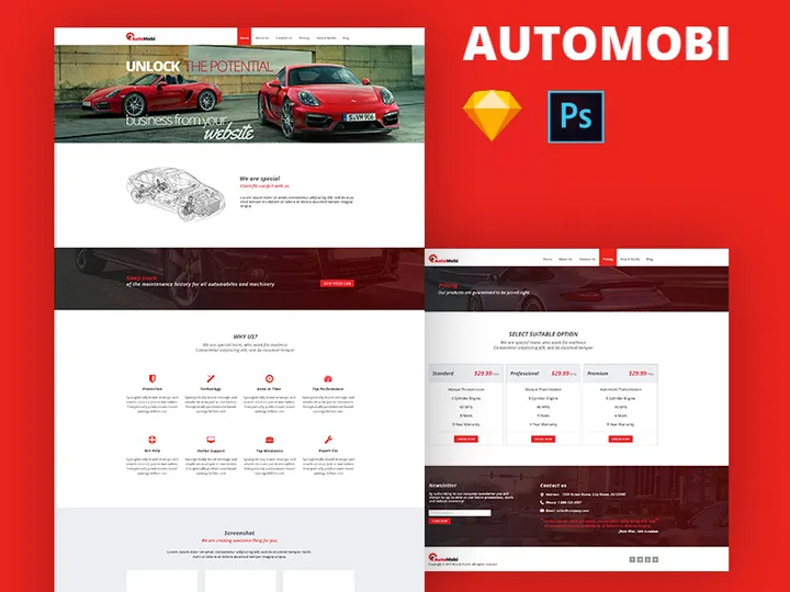 Automobi Web Template