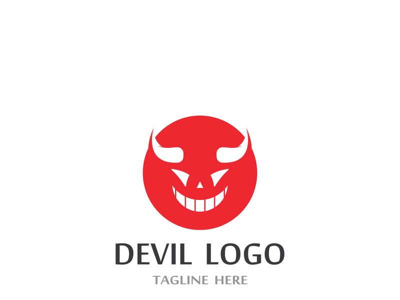 Devil logo design with a modern concept.