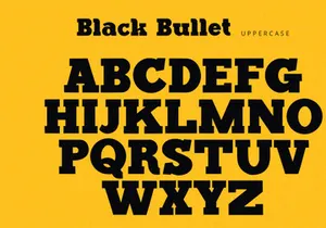 Black Bullet - Serif Font