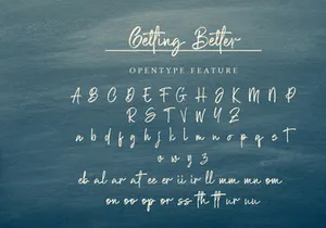Getting Better - Handwritten Font