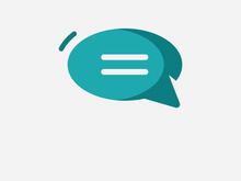 Bubble chat logo design template