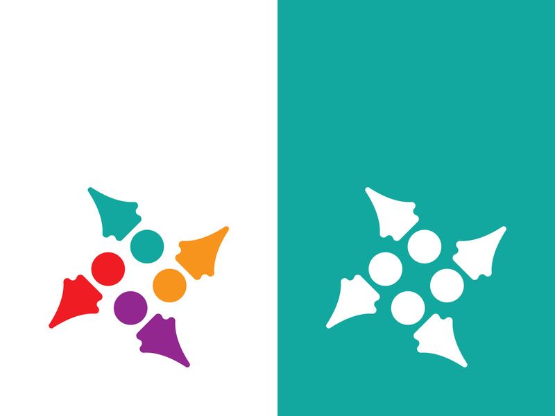 Community, network and social icon design template