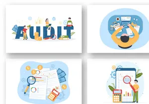 12 Business Audit Documents Illustration