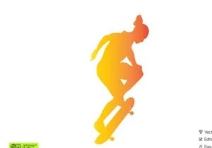Skaters Silhouette Vector Bundle