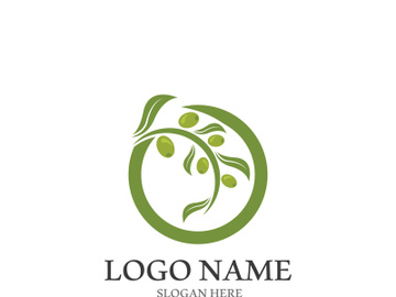 Extra virgin olive oil logo icon design vector illustration preview picture